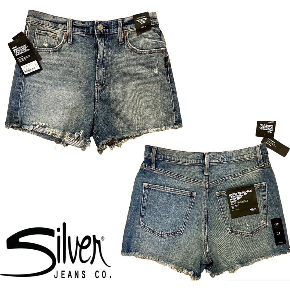 NWT - SILVER JEANS ‘Taille’ Haute shorts size 29